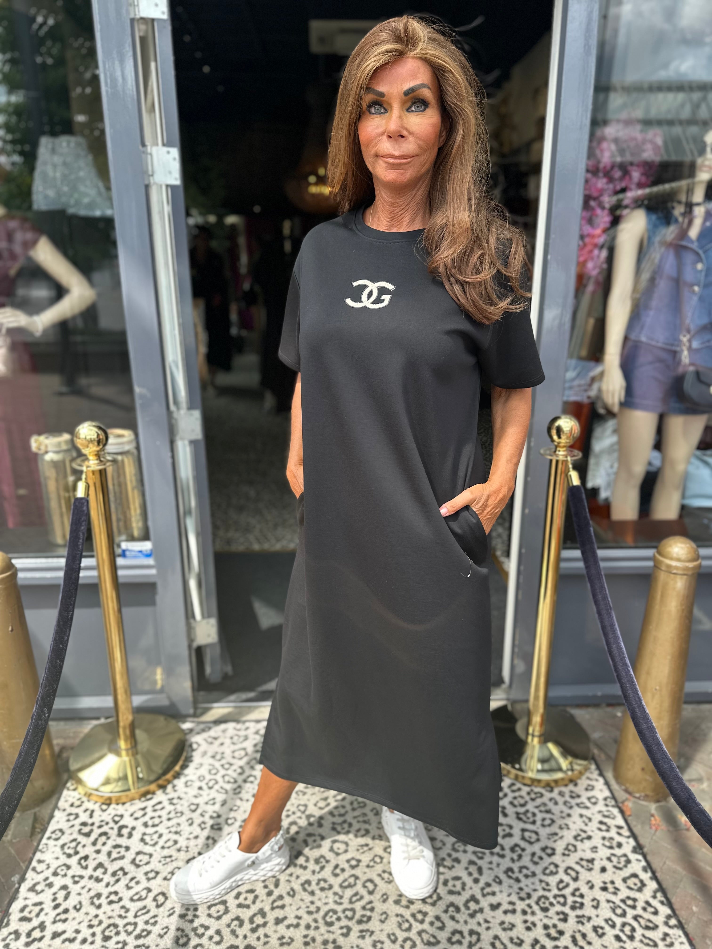 Joggingjurk "Cici" Zwart