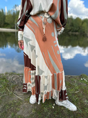 Rokken "Lulia" beige mix