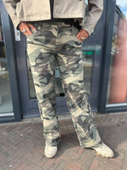 Jeans camouflage straight leg
