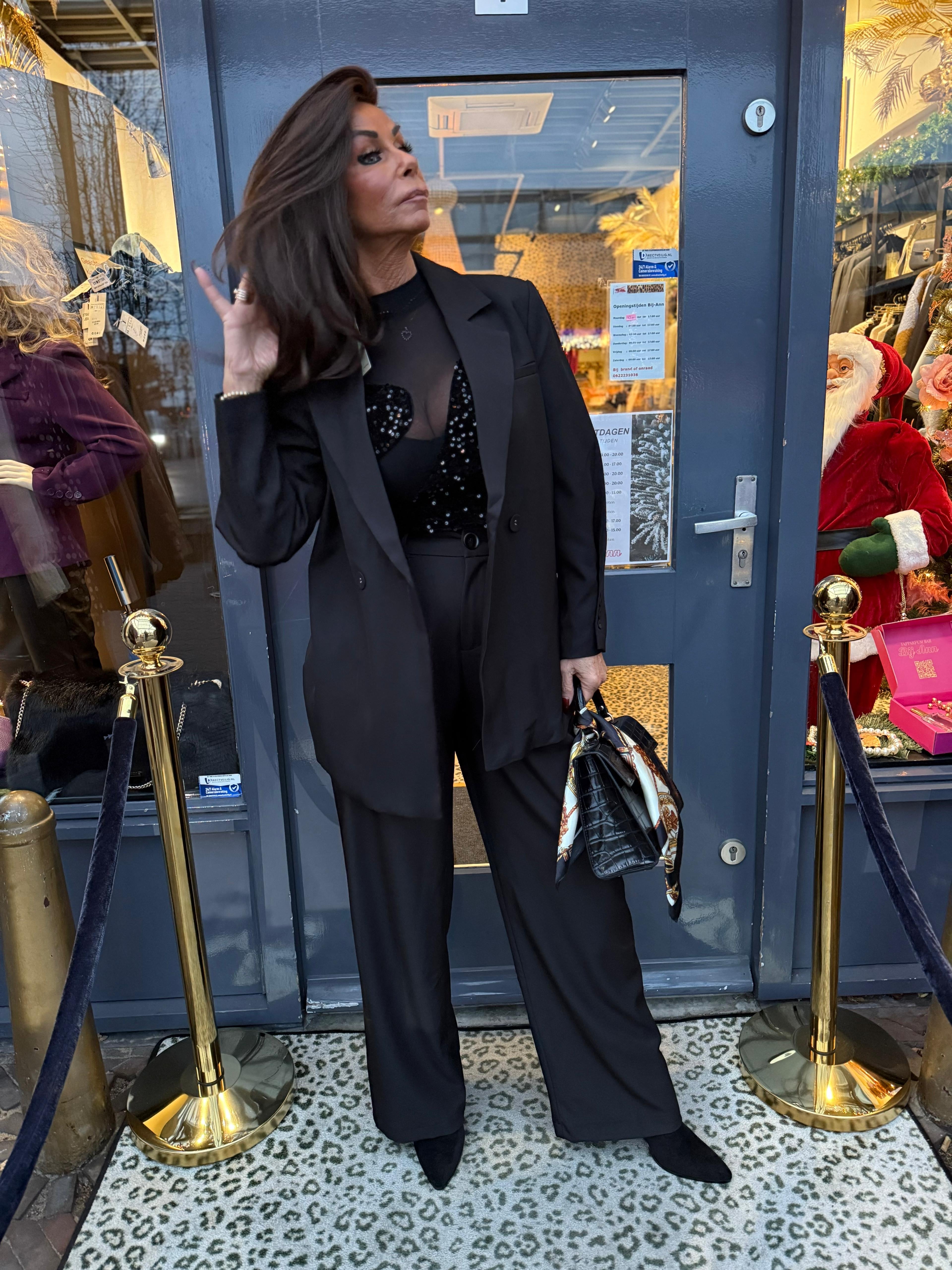 Oversized colbert "Jus de pom" Zwart