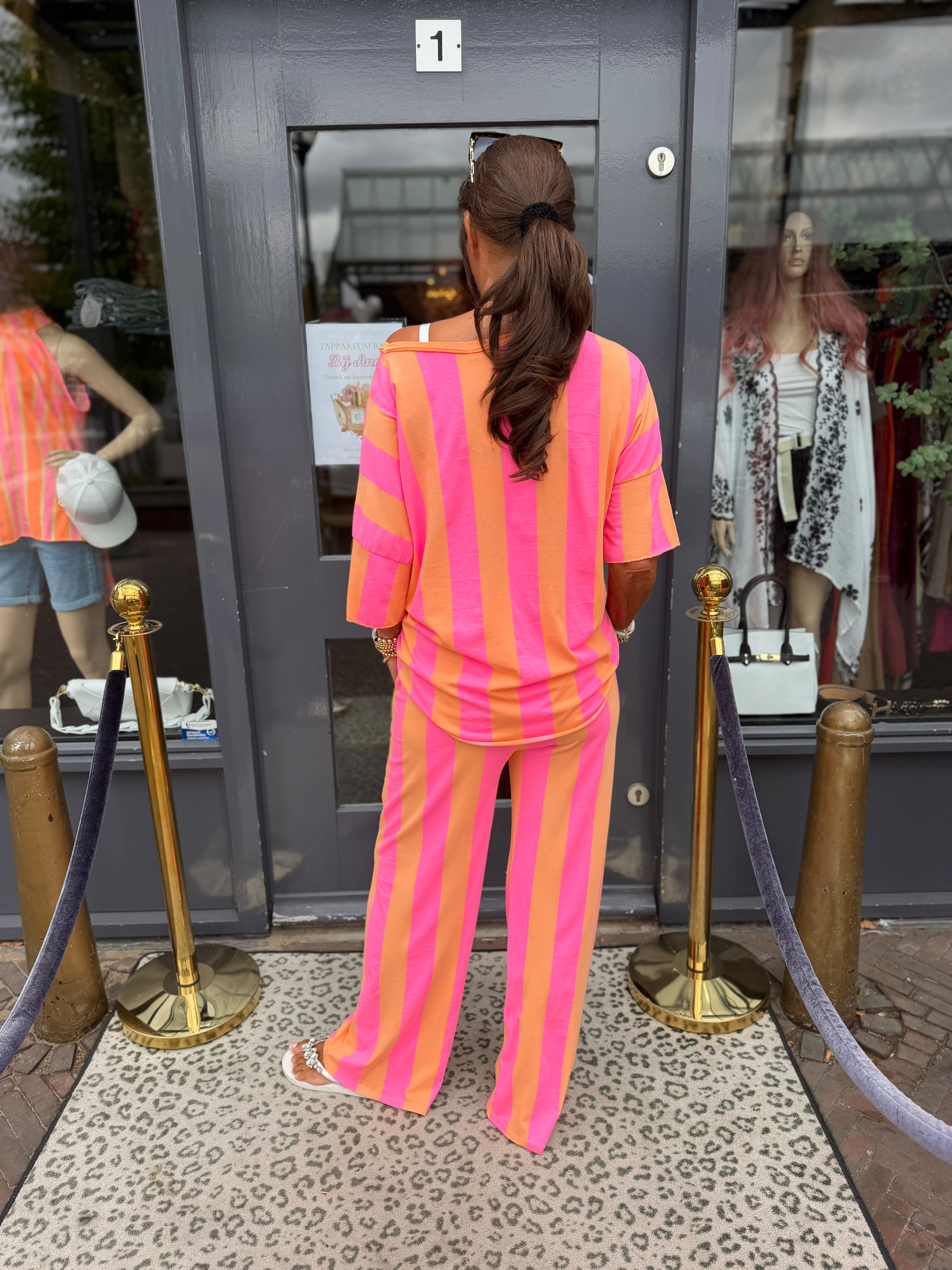 2 delig set "Soleil" Roze/Oranje