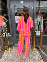 2 delig set "Soleil" Roze/Oranje