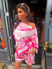 2 delig set "Marbella" licht roze