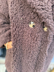 Teddy jas "Fluffy" Donkerbruin