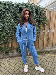 Denim look "Jumpsuit" Let op te dragen tot en met 1.70 lengte