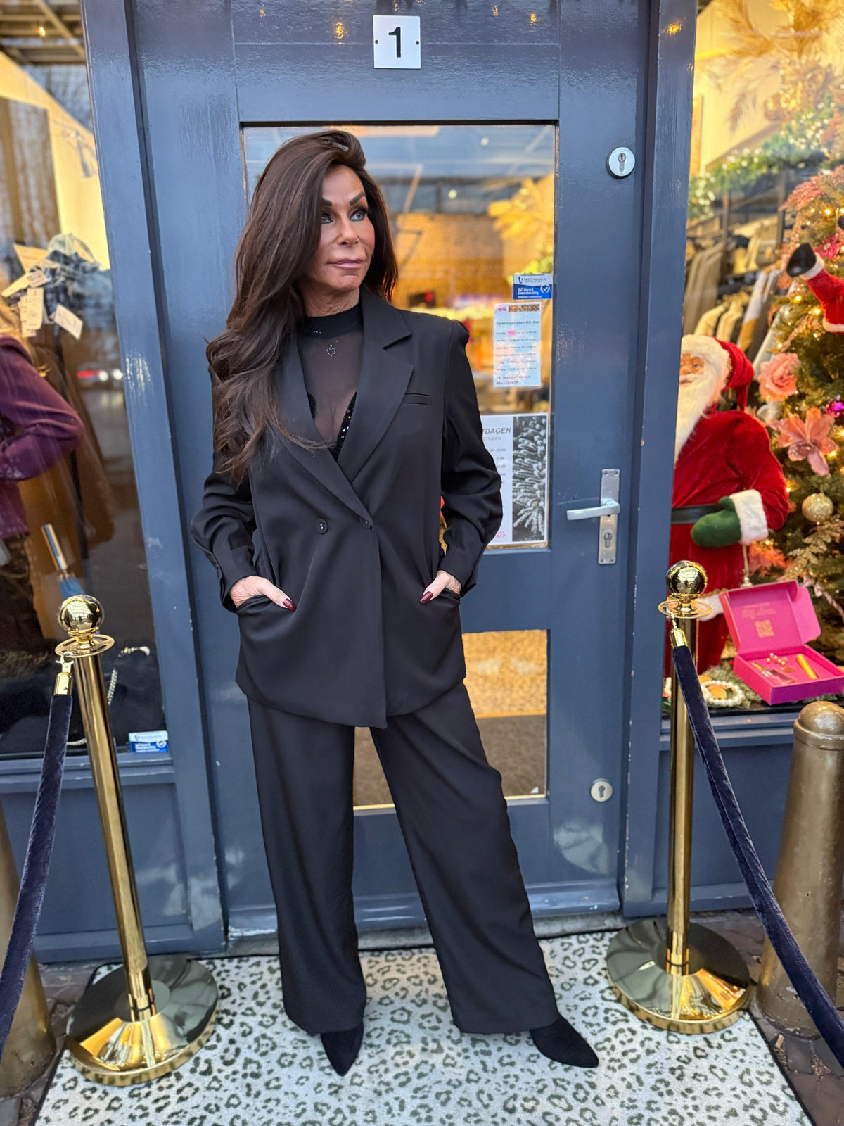 Oversized colbert "Jus de pom" Zwart