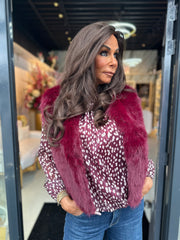 Gilet "Wonderland" Bordeaux