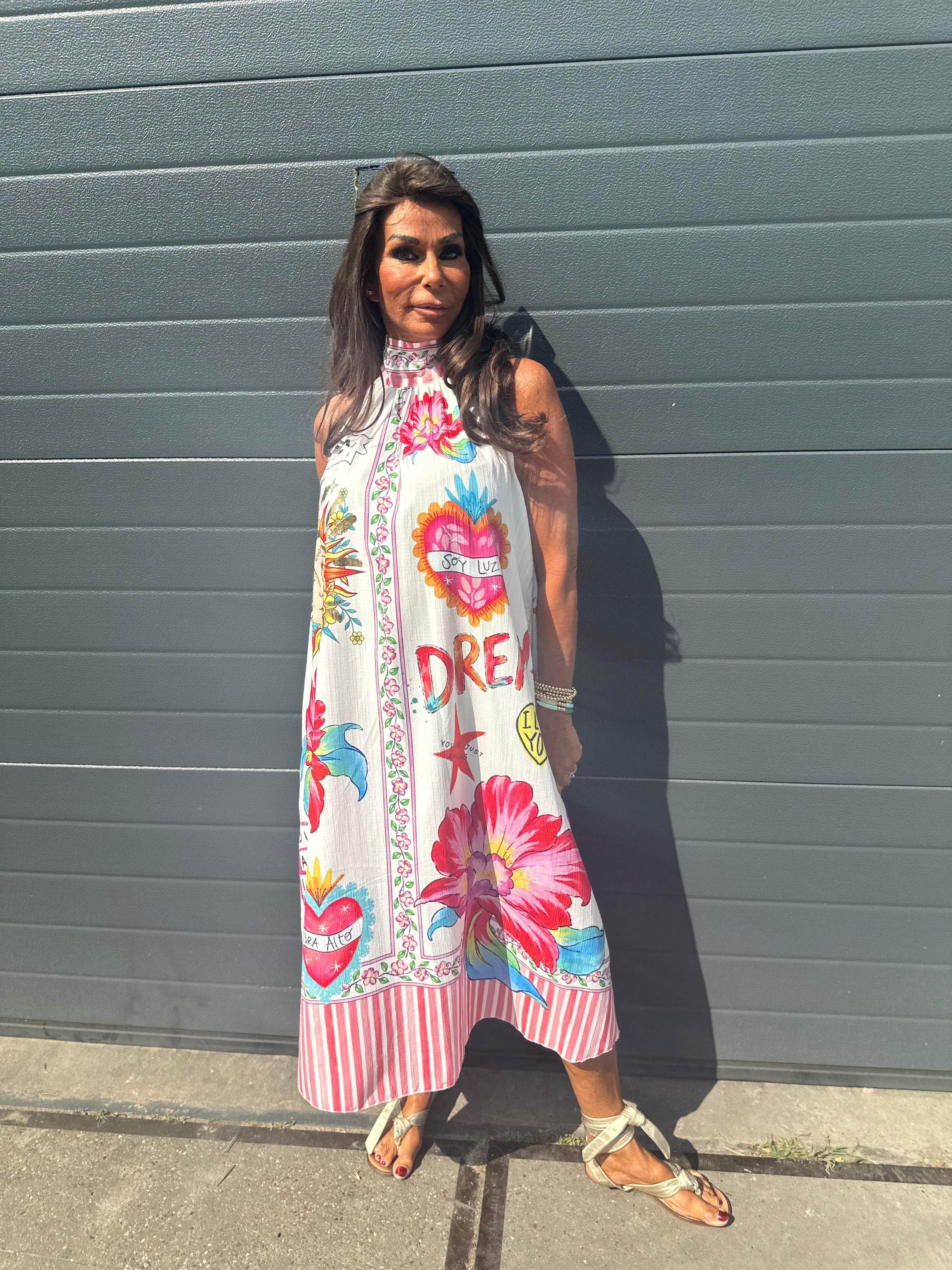 Halterjurk Dream multicolor
