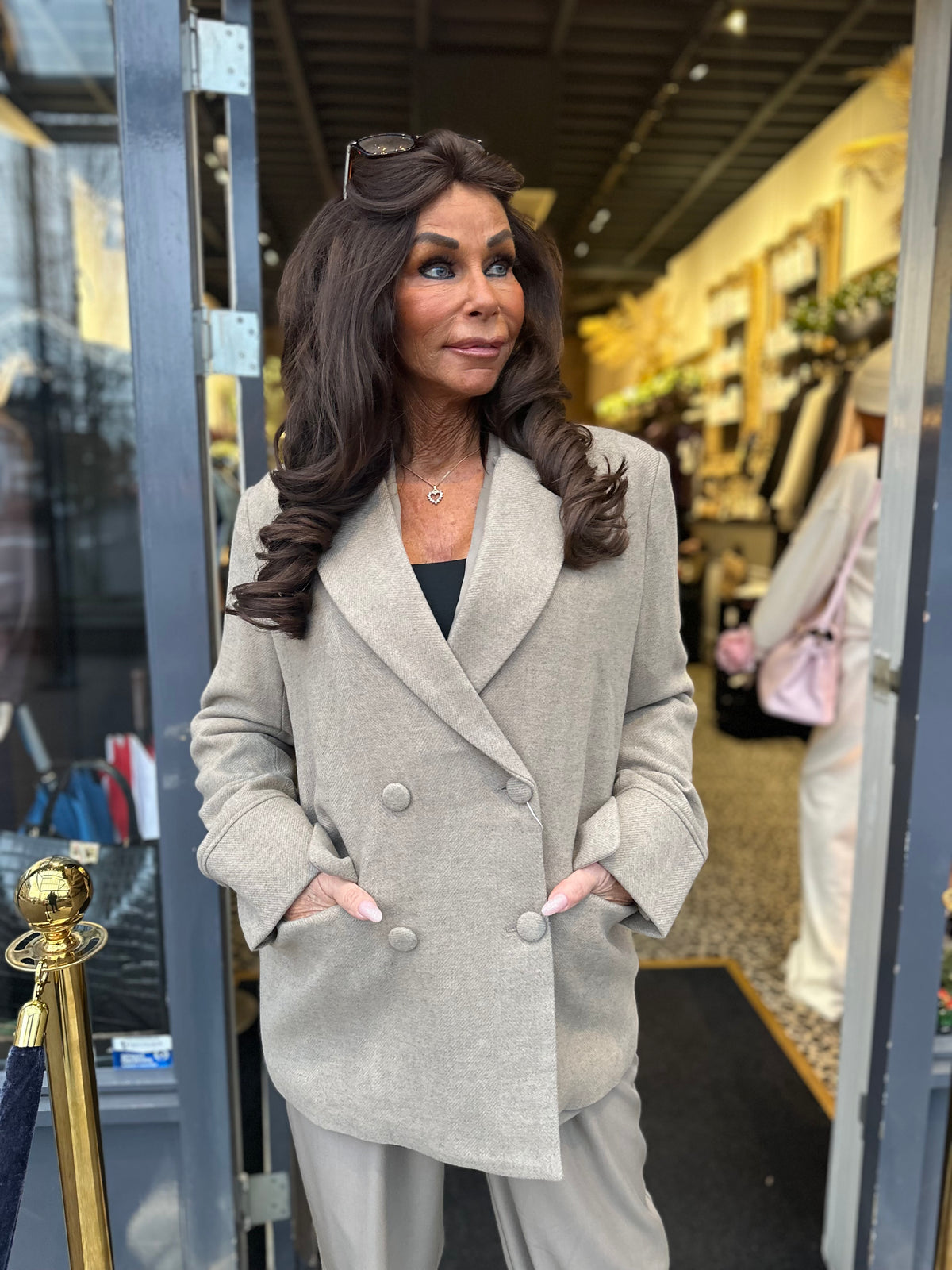 Jas Colbert "Jus de pom " taupe