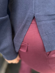 Turtle top "Java" Navy