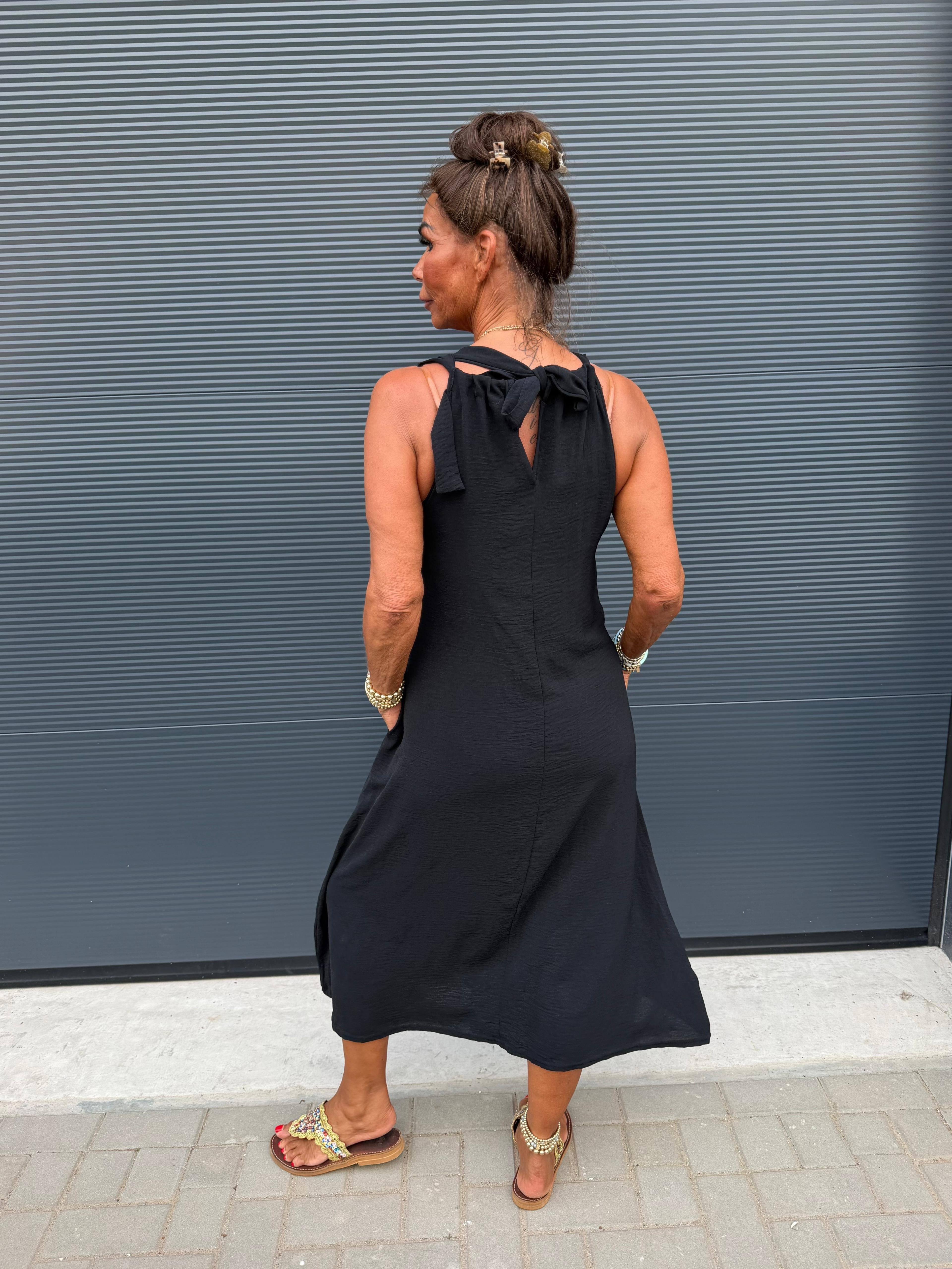 Lange jurk "Catarina" zwart