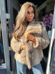 Bontjas fakefur "Bruin"