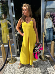 Jumpsuit "Amarillo" geel
