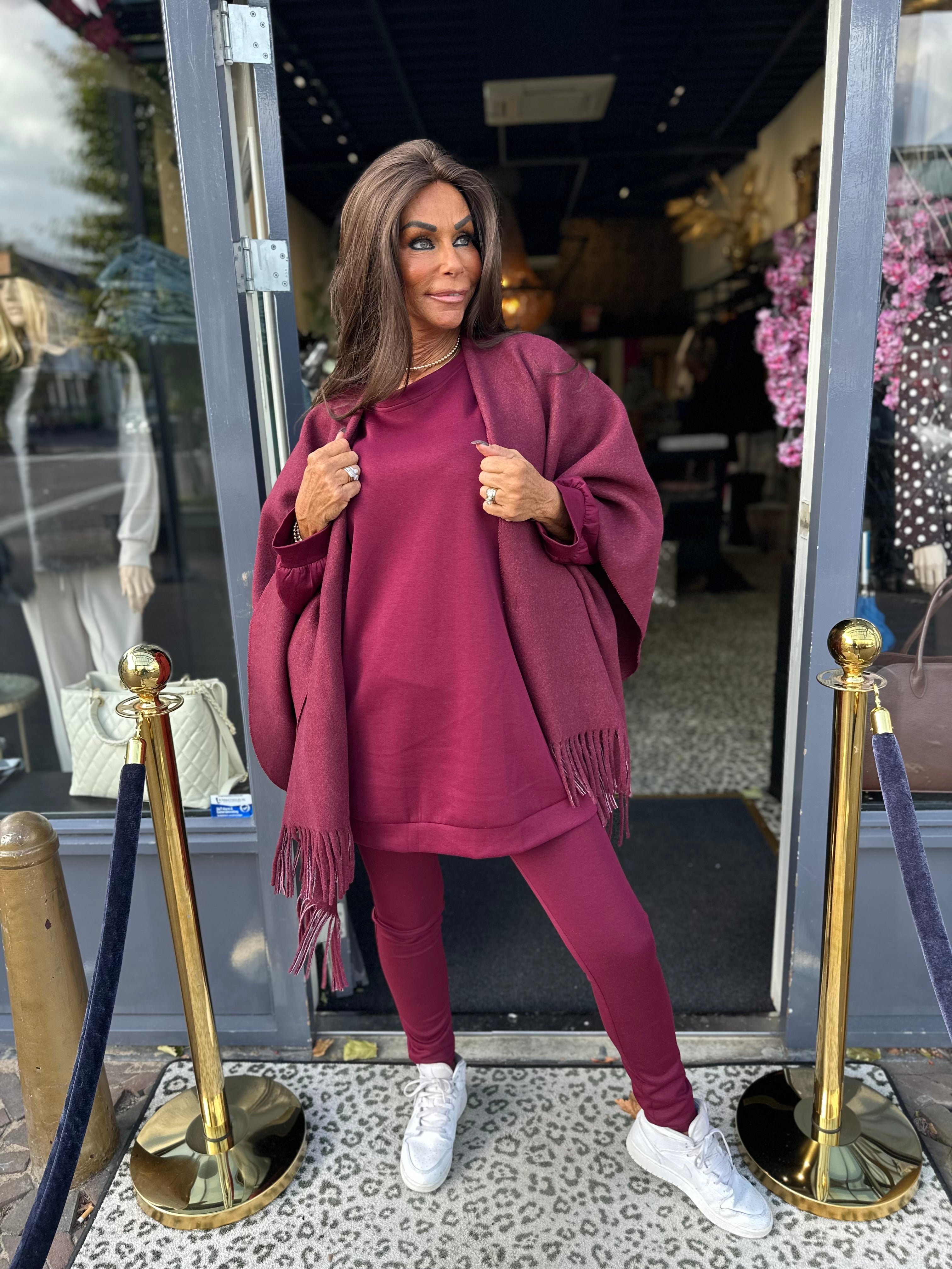 Life isn't perfect set "SKINNY" Bordeaux