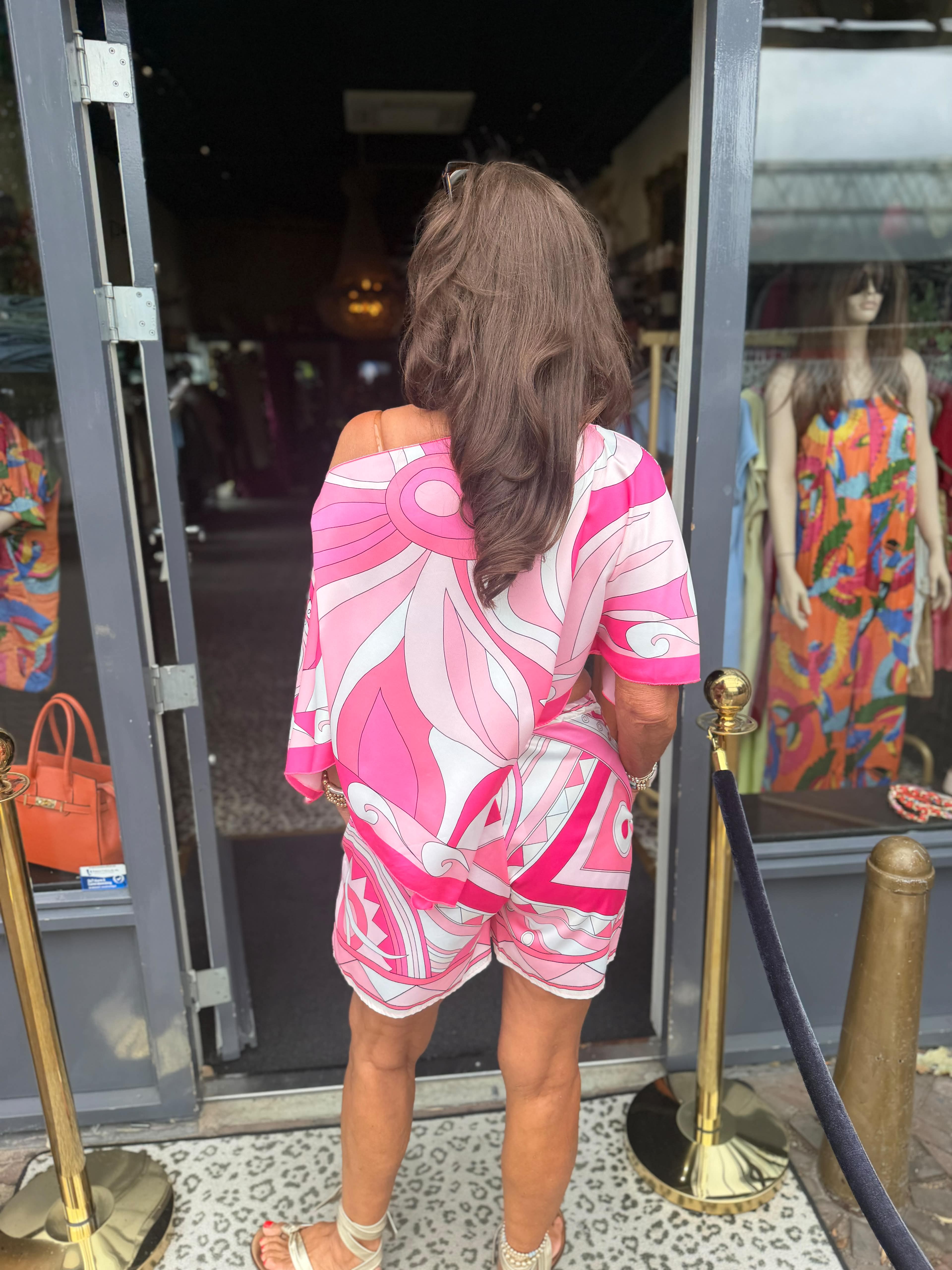 2 delig set "Marbella" licht roze