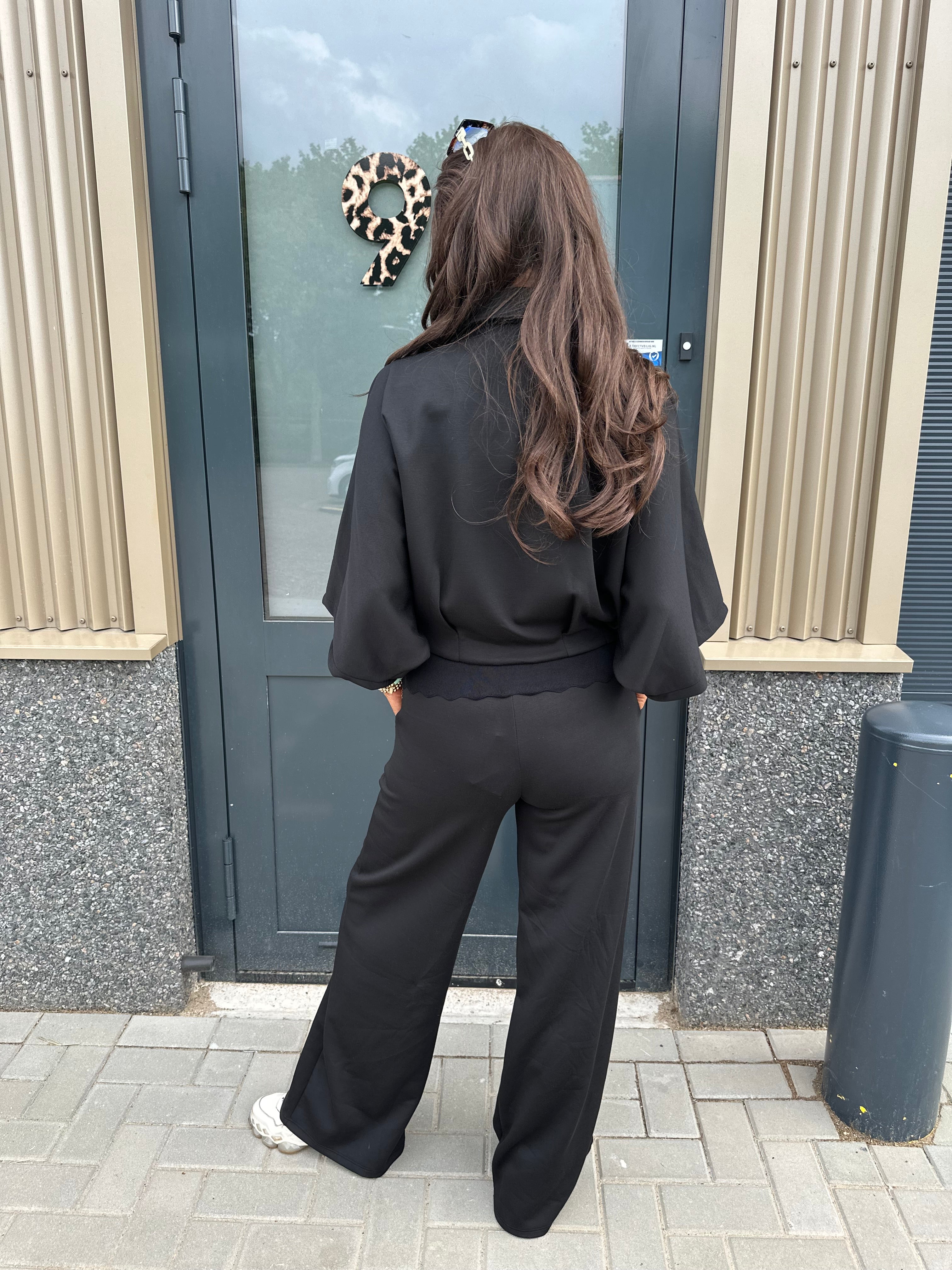 2 delig joggingpak "Dayen" zwart
