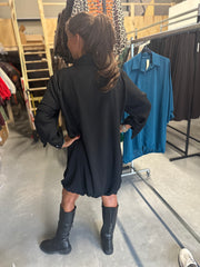 Blouse jurk "Novalee" zwart