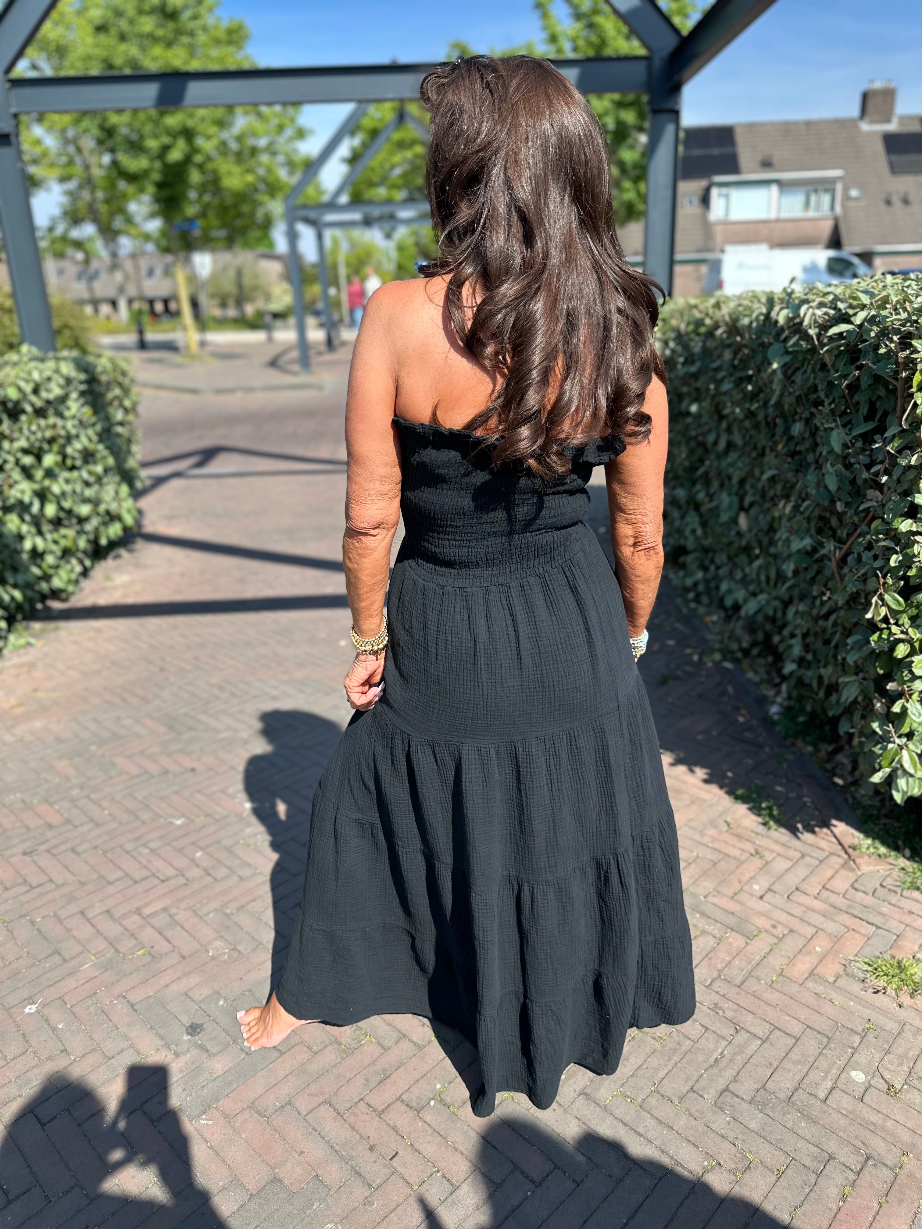 Strapless hydrofiele jurk "Party" zwart