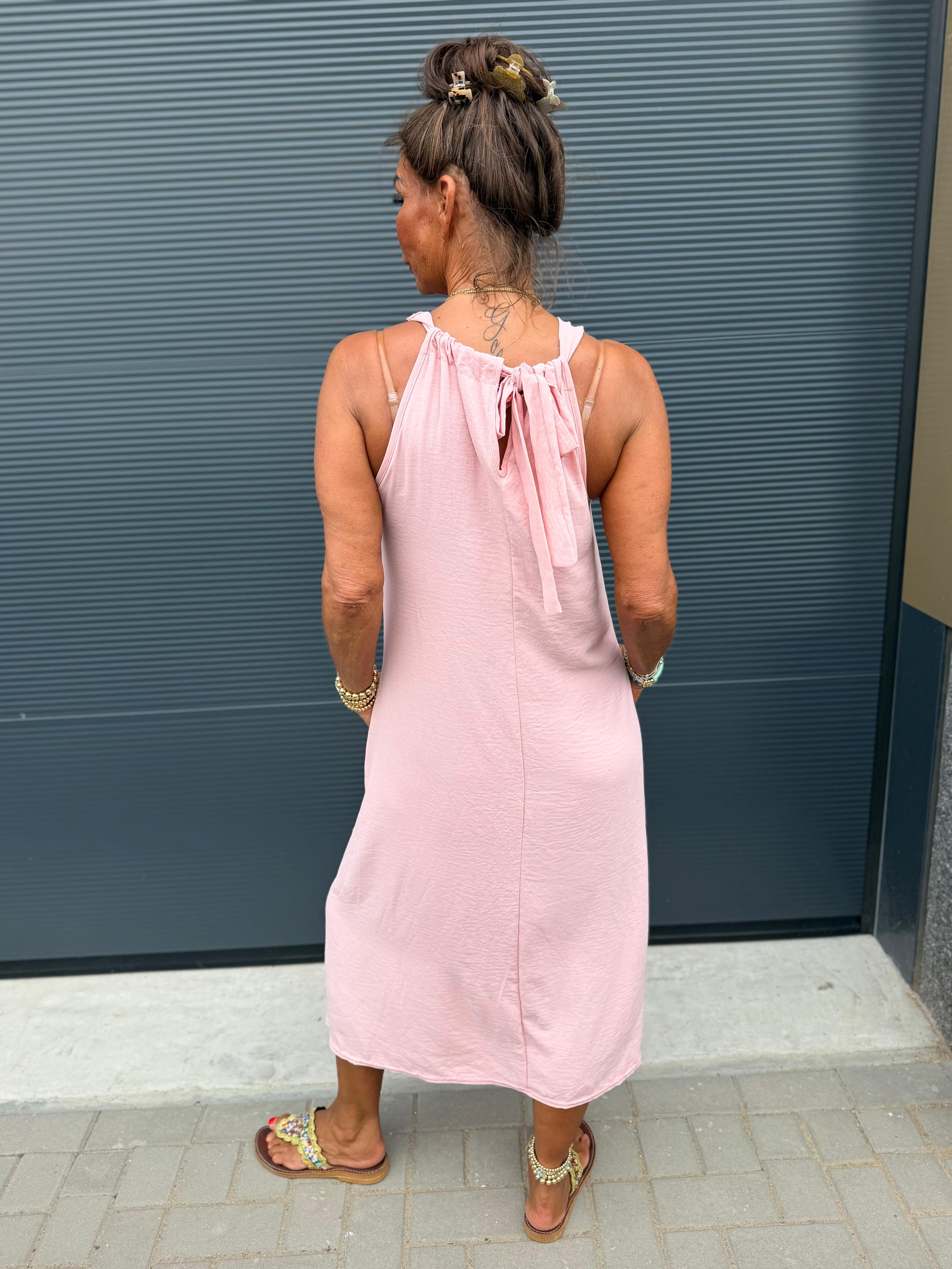 Lange jurk "Catarina" licht roze