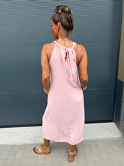 Lange jurk "Catarina" licht roze