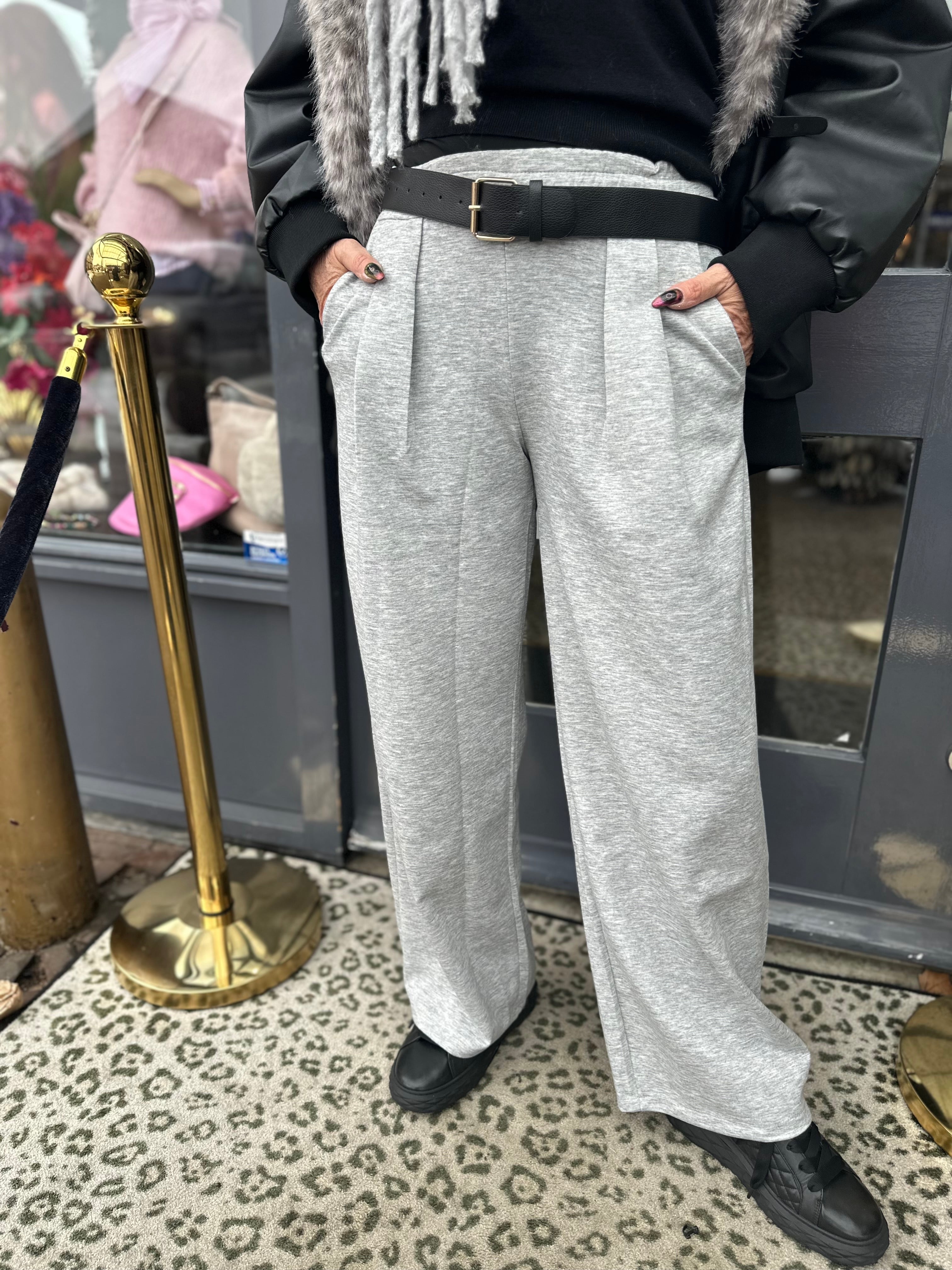 Wide pants Comfy “Grey”