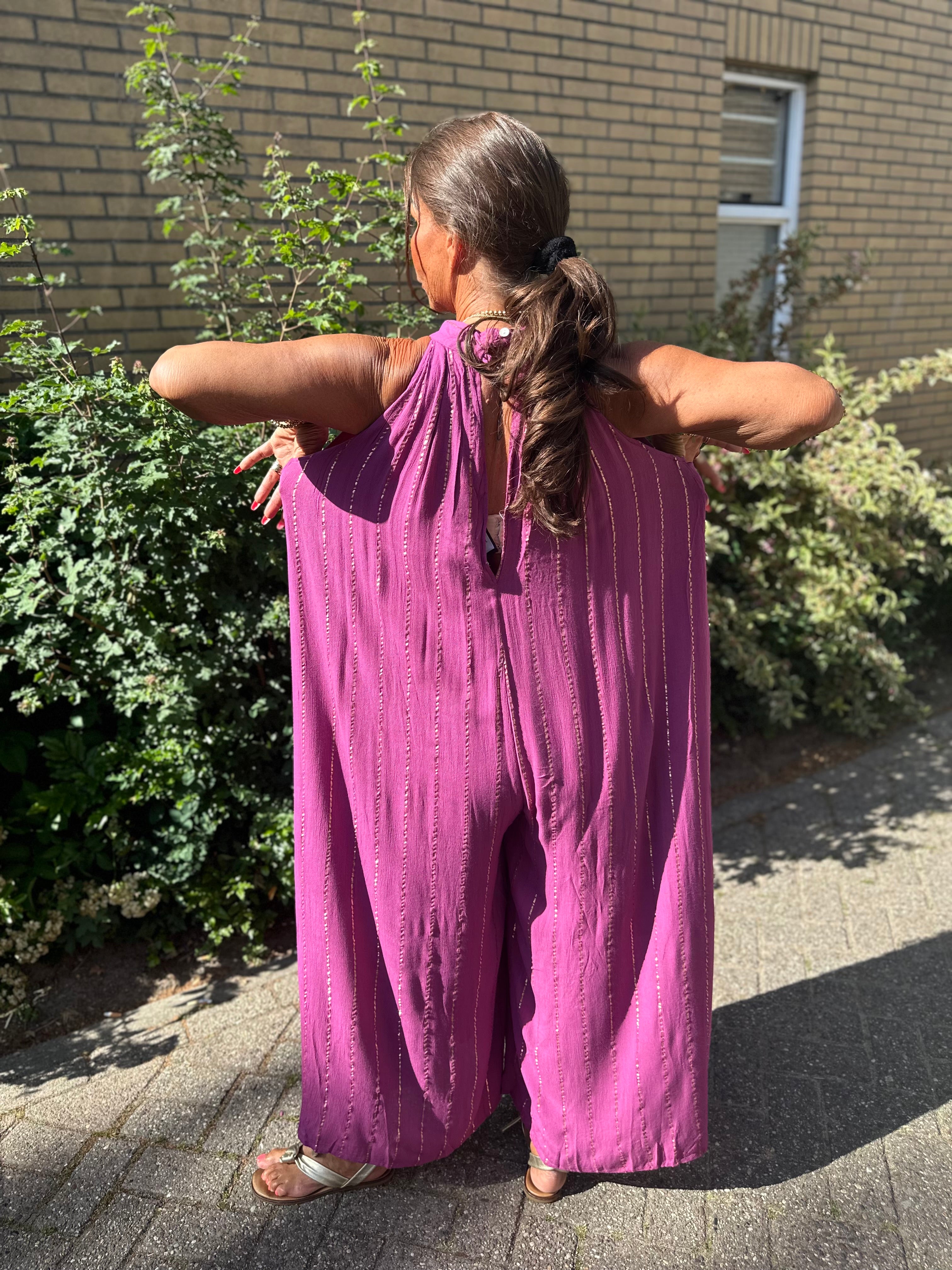 Jumpsuit Gold&Silver Castello Lilac