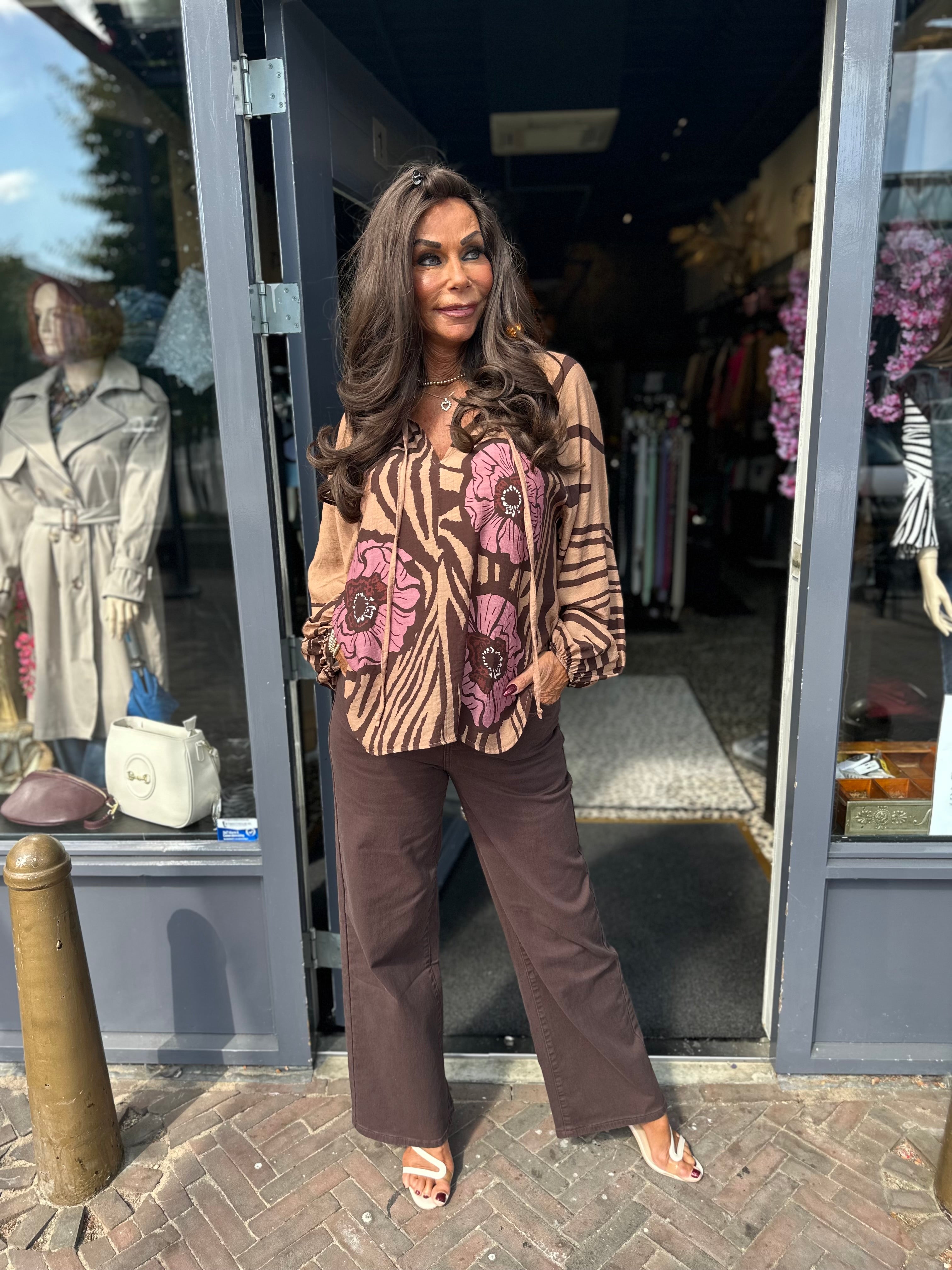 Blouse "Lotus" Camel