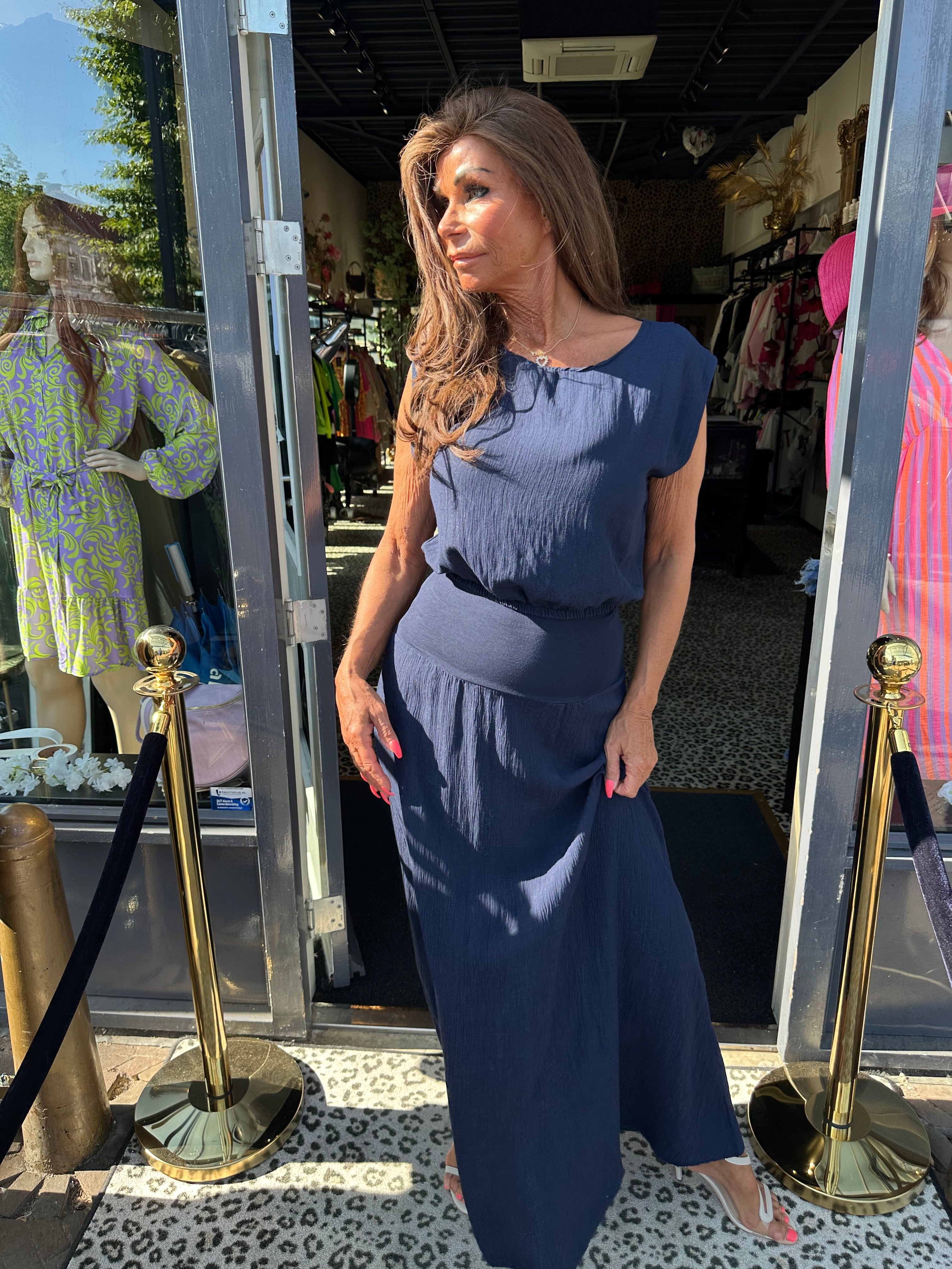 2 piece "Sunny" Donkerblauw