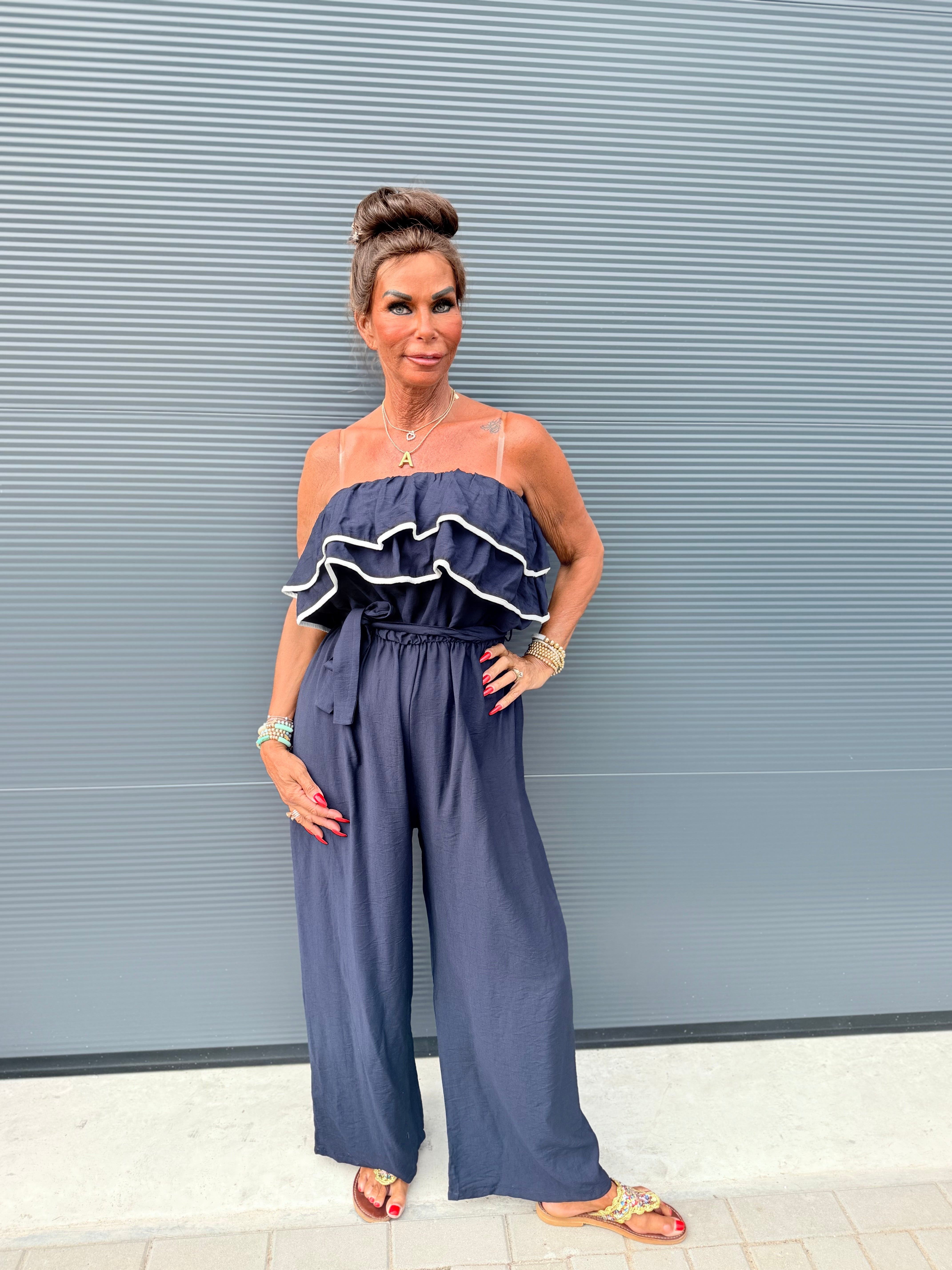 Strapless Jumpsuit "Venezuela" navy