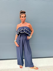 Strapless Jumpsuit "Venezuela" navy