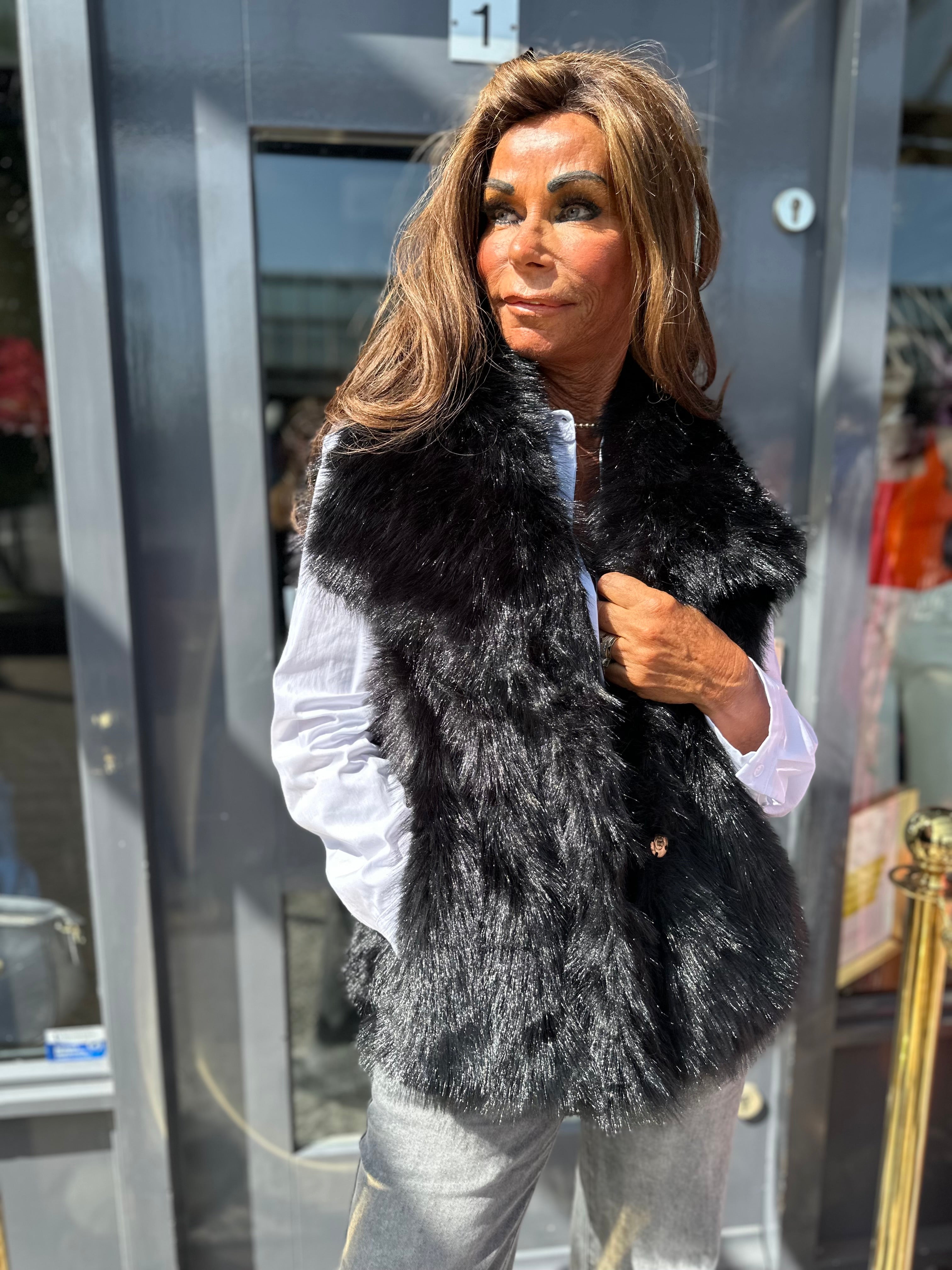 Gilet "Almost autumn" zwart