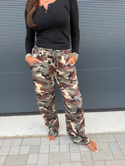 Comfy broek “leger” groen