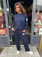 Life isn't perfect set lange mouw "Navy"