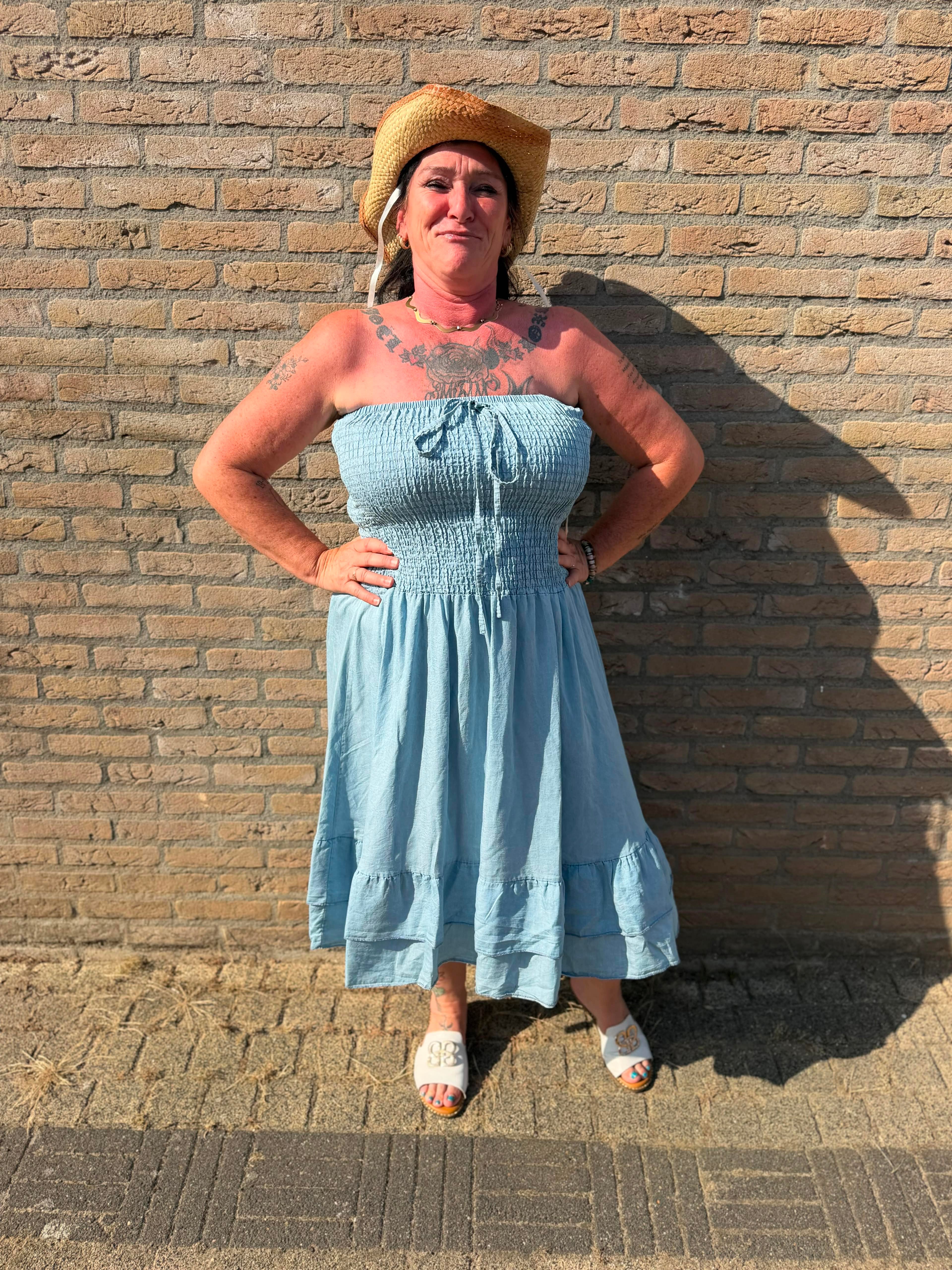 Strapless jurkje “Plus Size” tencil