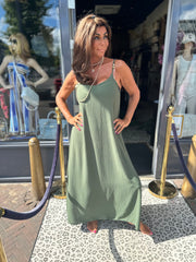 Jurk "Laila" groen