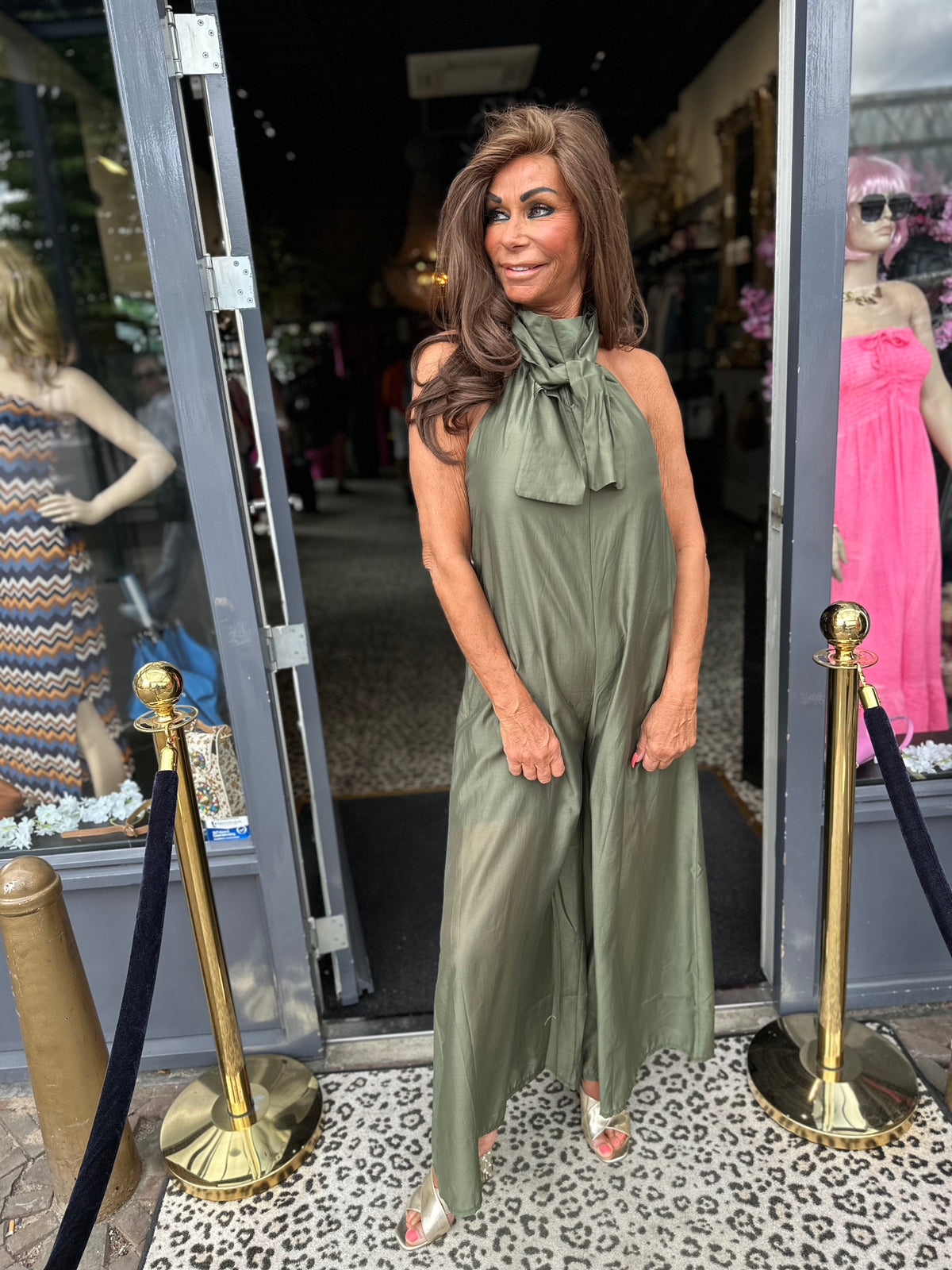 Jumpsuit "Harley” groen