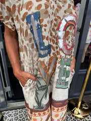 Lurex Jurk "Love panter"
