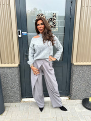 Offshoulder Trui "Sammy" grijs