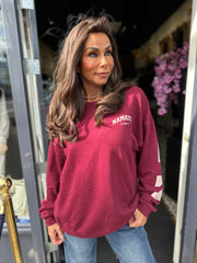 Sweater "Namasté" bordeaux rood