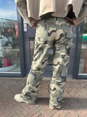 Jeans camouflage straight leg