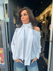 Top “Grace” met Sjaal Offwhite