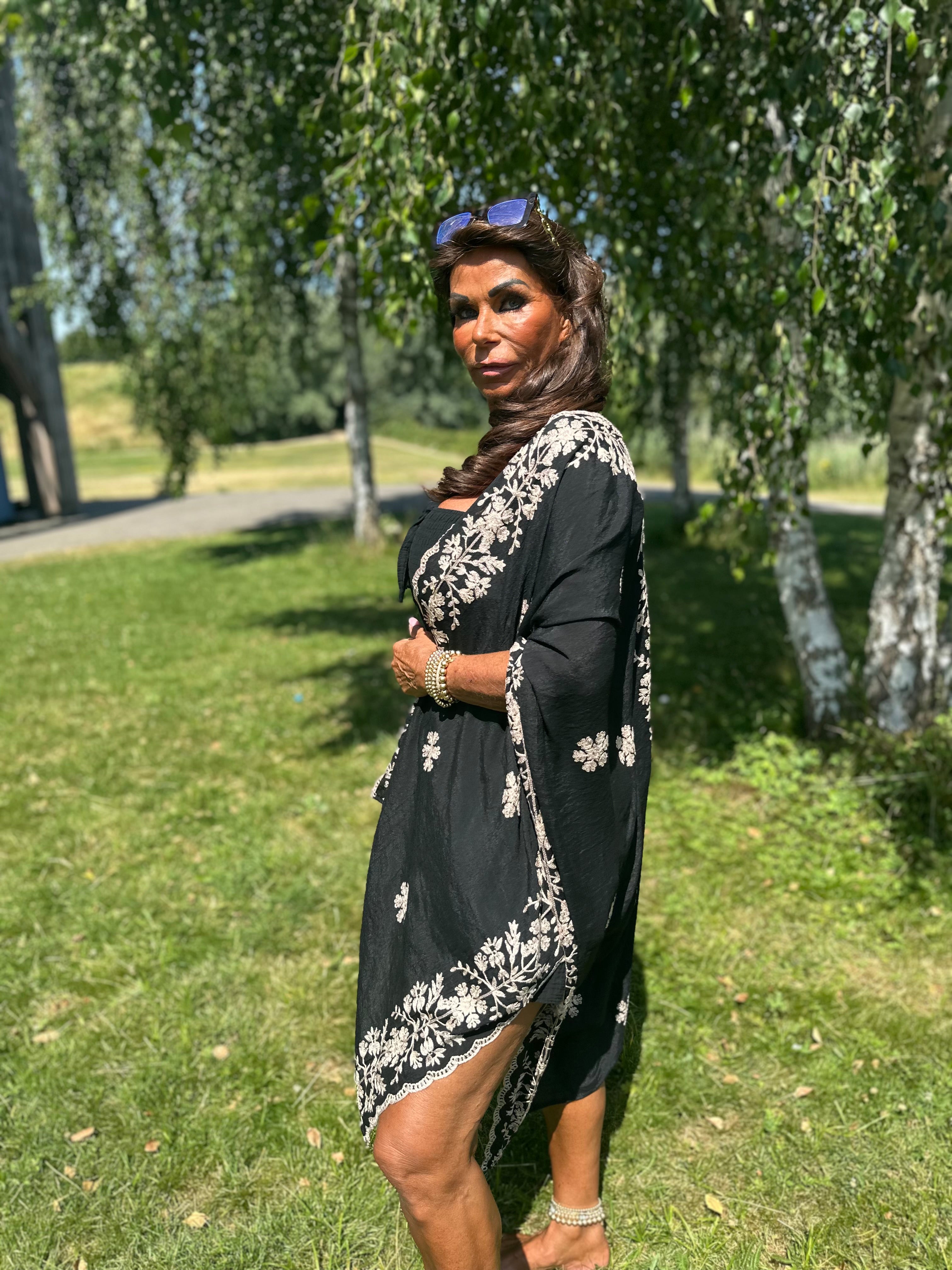 Kaftan "Adore" Zwart