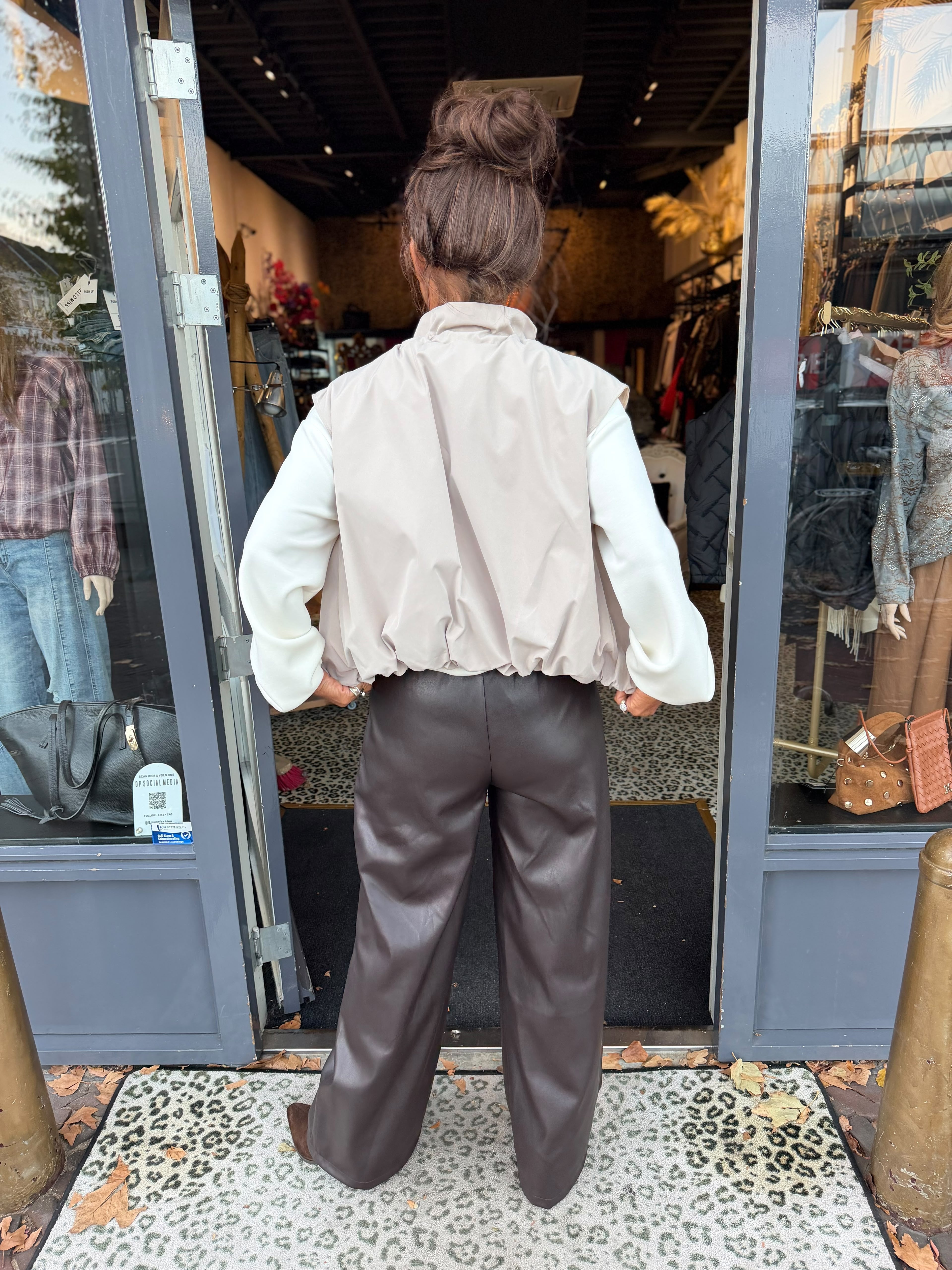 Giletje "Sporty" beige