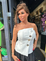 strapless top "Lucy" wit
