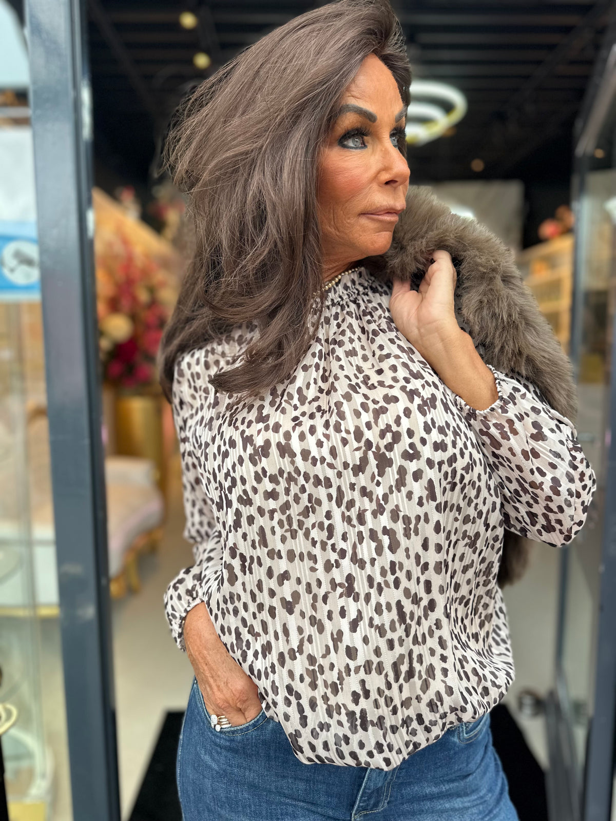 Blouse "Mandy" beige