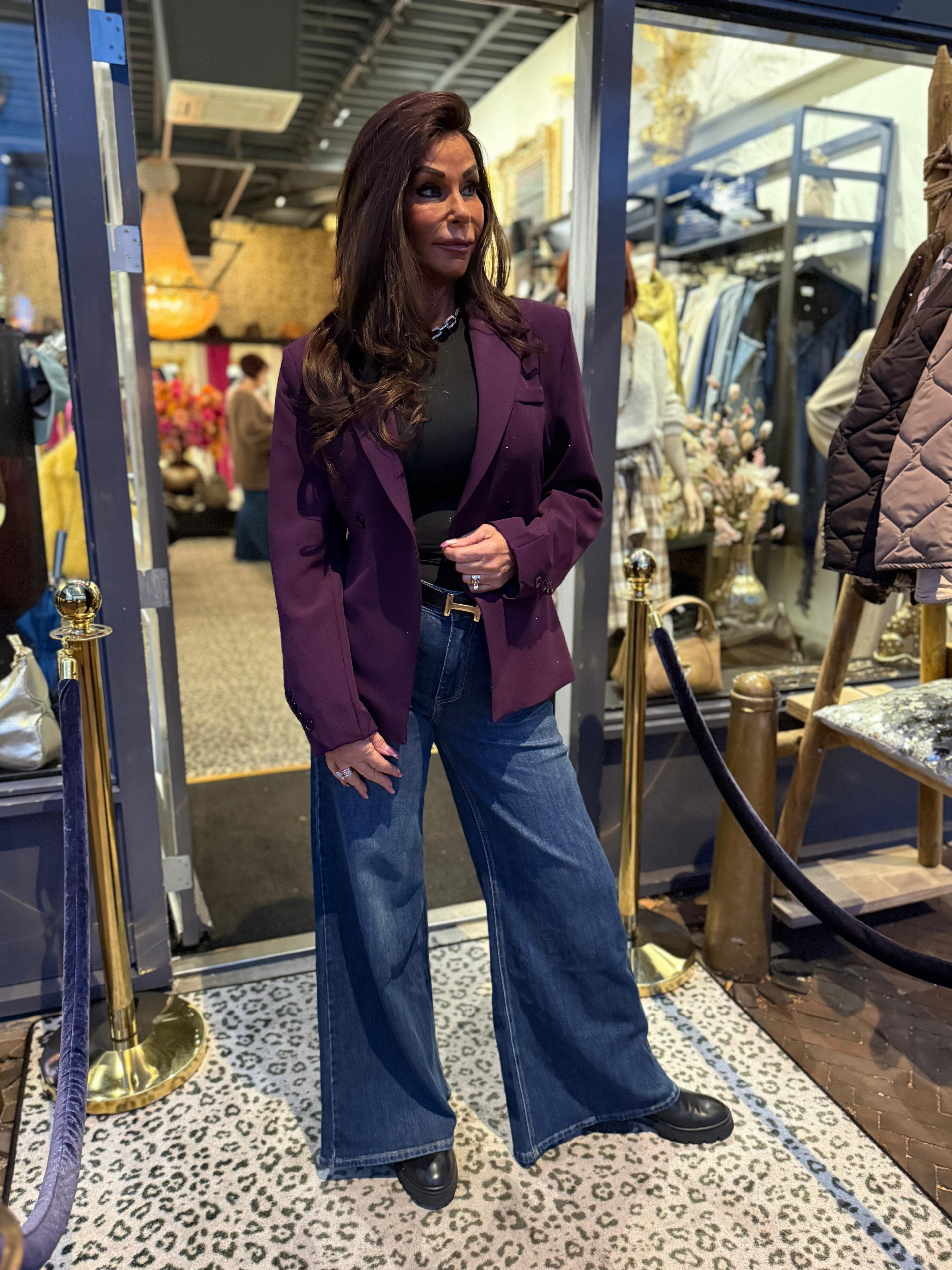 Blazer "Strass" Paars