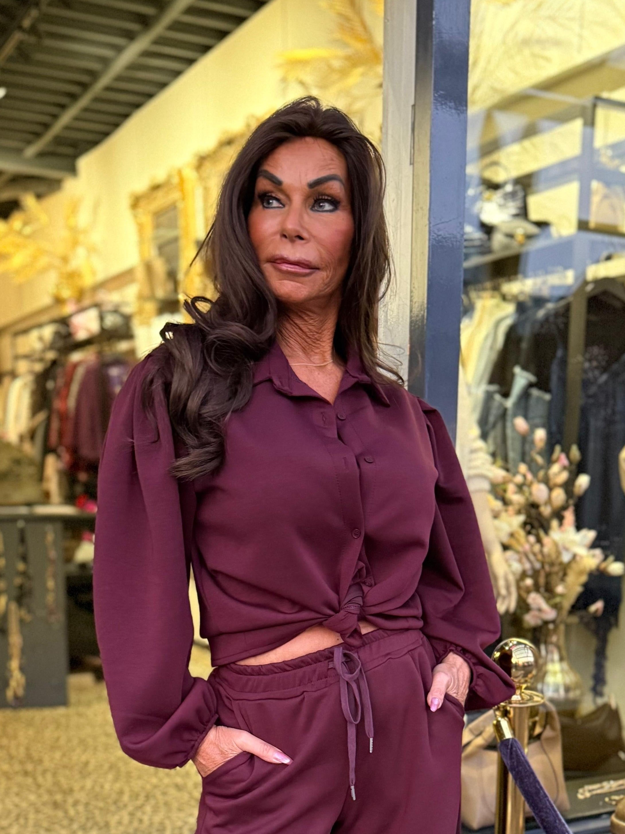 Comfy blouse “Bordeaux”