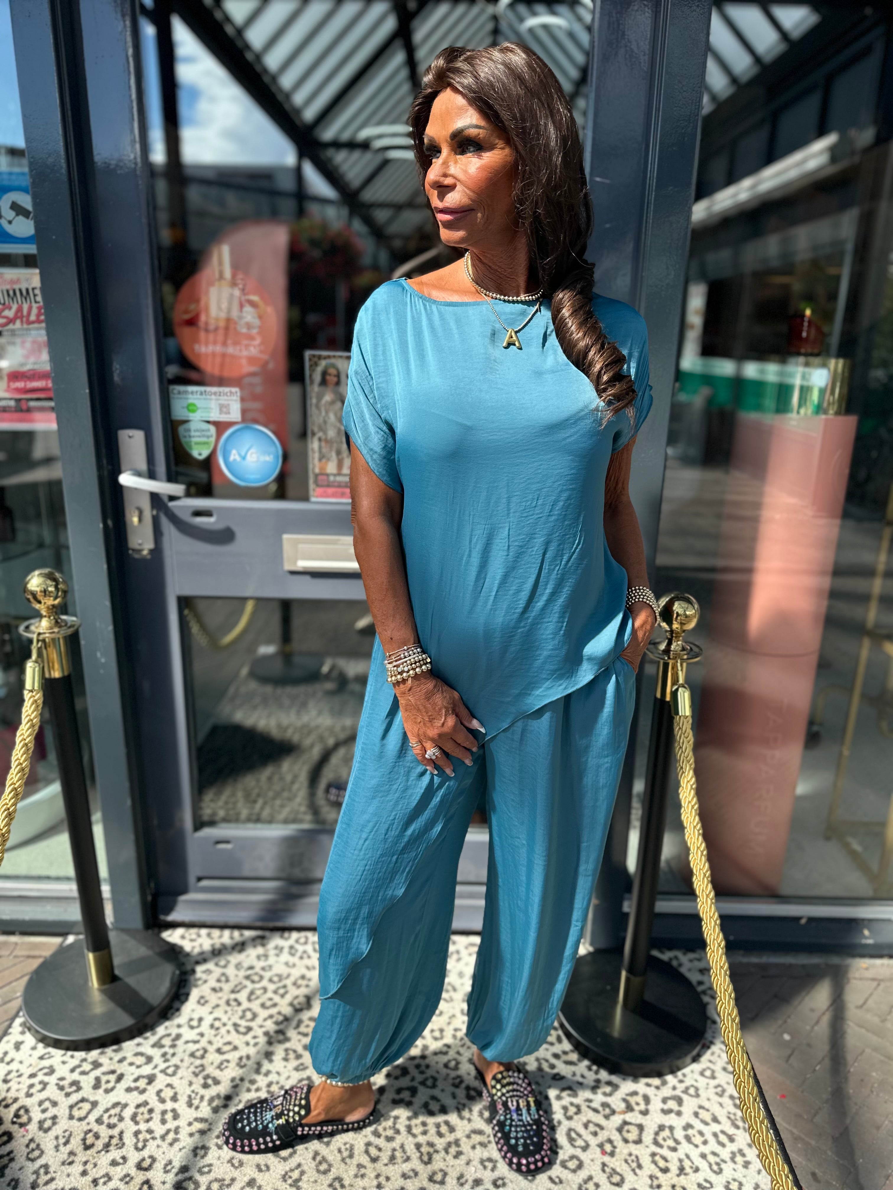 2 delig set "Arabian night" Teal green