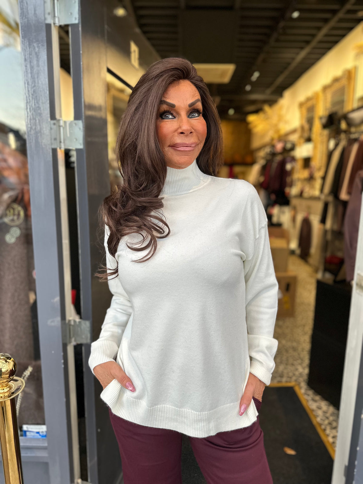 Turtle top "Java" Offwhite