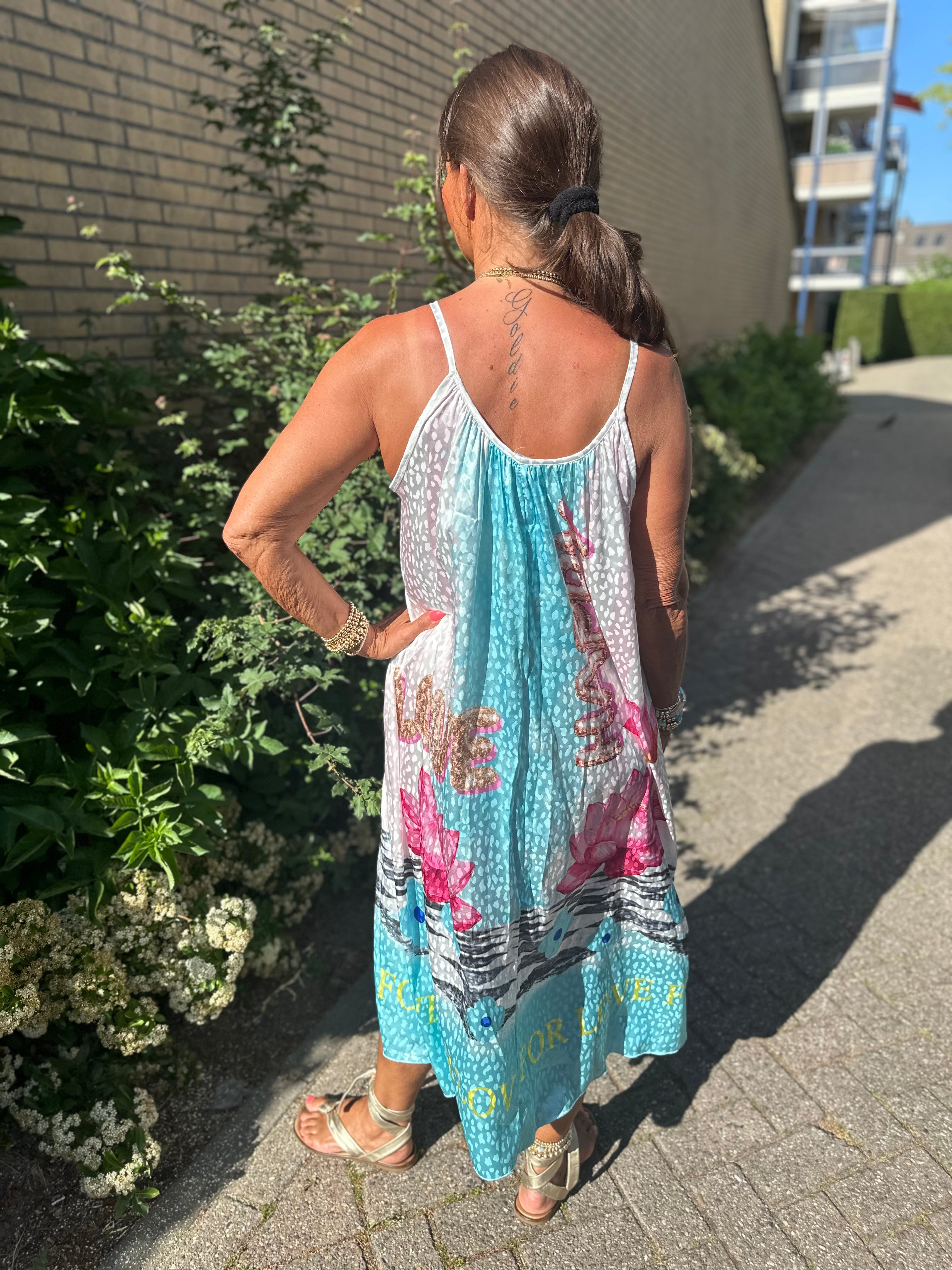Jurk "For Love" licht blauw